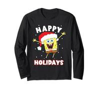 SpongeBob SquarePants Happy Holidays Christmas Long Sleeve T-Shirt