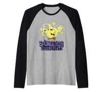 Spongebob Squarepants Howdy Greetings Go Away Raglan Baseball Tee