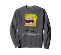 SpongeBob SquarePants I'm Crashing Out Meme Funny Cartoon Sweatshirt