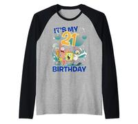 SpongeBob SquarePants It's My 21st Birthday Group Shot Raglan Baseball Tee