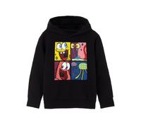 SpongeBob SquarePants Kids Hoodie (Black) in Black | Size: 9-10 Years Spongebob Squarepants Black 9-10 Years