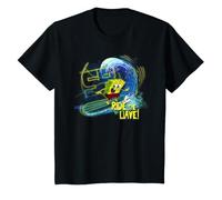 Spongebob Squarepants Kids Ride The Wave Surfing 90s Classic T-Shirt
