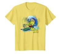 Spongebob Squarepants Kids Ride The Wave Surfing Classic 90s T-Shirt