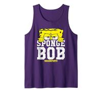 Spongebob Squarepants Large Icon Tank Top, Men, Purple, XX-Large