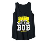 Spongebob Squarepants Large Icon Tank Top, Women, Black, Large