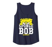 Spongebob Squarepants Large Icon Tank Top, Women, Navy Blue, Medium