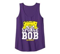 Spongebob Squarepants Large Icon Tank Top, Women, Purple, Large