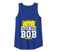 Spongebob Squarepants Large Icon Tank Top, Women, Royal Blue, Small