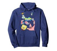 Spongebob Squarepants Logo With Friends Pullover Hoodie