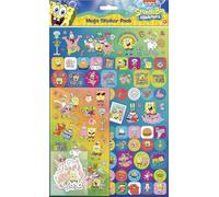SpongeBob SquarePants Mega Sticker Pack | Officially Licensed Product | Three Types of Stickers (around 120 stickers) | Reusable on Non-Porous Surfaces | Unisex | Age 3+ | Gifts, Presents & Party Bags