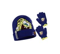 SpongeBob SquarePants Men's Beanie & Glove Set in Blue Spongebob Squarepants Blue One Size