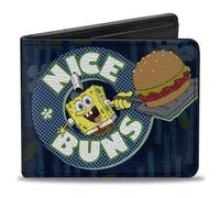 Nickelodeon SpongeBob Squarepants Men's Buckle-Down Wallet, Multicoloured, One Size