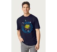 SpongeBob SquarePants Men's Cant Burst My Bubble T-Shirt in Navy | Size: XL Spongebob Squarepants Navy XL