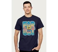 SpongeBob SquarePants Men's Far Out T-Shirt in Navy | Size: Large Spongebob Squarepants Navy L