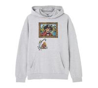 SpongeBob SquarePants Mens Grey Artistic Gary Hoodie - XXX-Large