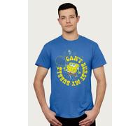 SpongeBob SquarePants Men's Plankton Cant Burst My Bubble T-Shirt in Royal | Size: Medium Spongebob Squarepants Royal M