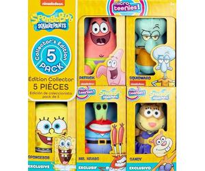 SpongeBob SquarePants Micro Teenies Plushies Set Exclusive Collector 5-Pack