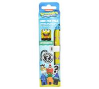 Thumbs Up SpongeBob Squarepants Ballpoint Pen with 2 Collectible Figures Design Pen from the famous children's series, official merch, ideal for fans