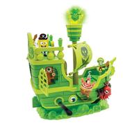 SPONGEBOB SQUAREPANTS Movie: The Search for SquarePants - The Flying Dutchman’s Ship Playset with 6 Exclusive Figures, Lights, Motion & Hidden Features for Kids Ages 3+, Green