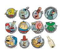 SpongeBob SquarePants Mystery Pins Set of 12 Individual Boxes in a CDU Spongebob Squarepants Multicolor