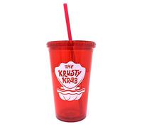 SpongeBob SquarePants Officially Licensed The Krusty Krab 16 oz Tumbler with Straw