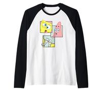 Spongebob Squarepants Patrick Squidward Best Friends Retro Raglan Baseball Tee