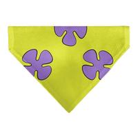 Spongebob Squarepants Pet Bandana Patrick Star Shorts Flower Icon Green Lavender Slip On Collar Bandana Only