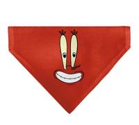 Spongebob Squarepants Pet Bandana Spongebob Squarepants Mr Krabs Character Close Up Red Slip On Collar Bandana Only