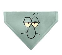Spongebob Squarepants Pet Bandana Spongebob Squarepants Squidward Character Close Up Blue Slip On Collar Bandana Only