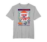 Spongebob Squarepants Plankton Chum Bucket Chum is Fum T-Shirt, Men's Big and Tall, Heather Grey, 2X Tall