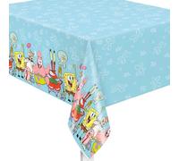 Spongebob Squarepants Plastic Table Cover - 54" x 84" (1 Pc) - Rectangular Tablecloth - Perfect for Kids Birthdays & Parties