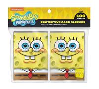 Spongebob Squarepants Premium Card Sleeves | 100 Card Protector Sleeves | 64mm x 89mm Oversized Sleeves Fit Standard Size Playing Cards & Collector Ca