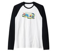 Spongebob Squarepants Pro Boarder Wave Rider Fun 90s Classic Raglan Baseball Tee
