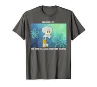 Spongebob Squarepants Relatable Squidward Portrait T-Shirt, Men, Asphalt Grey, XX-Large