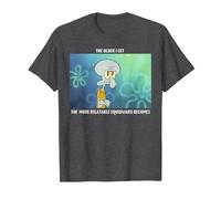 Spongebob Squarepants Relatable Squidward Portrait T-Shirt, Men, Dark Heather Grey, 4X-Large