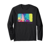 Spongebob Squarepants Retro Summer Surf Patrick Holiday Vibe Long Sleeve T-Shirt