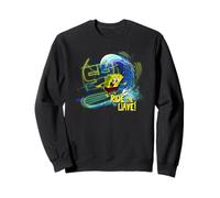 SpongeBob SquarePants Ride the Wave Surfing Fun 90s Design Sweatshirt