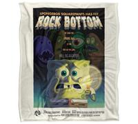 Spongebob Squarepants Rock Bottom Silky Supersoft Blanket Multicoloured (One Size)