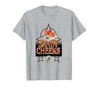 Spongebob Squarepants Sandy Cheeks Howdy T-Shirt, Men, Heather Grey, 6X-Large