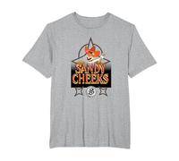 Spongebob Squarepants Sandy Cheeks Howdy T-Shirt, Men's Big and Tall, Heather Grey, 4X Tall