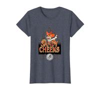 Spongebob Squarepants Sandy Cheeks Howdy T-Shirt, Women, Heather Blue, X-Large