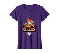 Spongebob Squarepants Sandy Cheeks Howdy T-Shirt, Women, Purple, 3X-Large