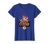 Spongebob Squarepants Sandy Cheeks Howdy T-Shirt, Women, Royal Blue, X-Small