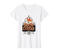 Spongebob Squarepants Sandy Cheeks Howdy T-Shirt, Women, White, X-Large