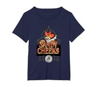 Spongebob Squarepants Sandy Cheeks Howdy T-Shirt, Women's Plus, Navy Blue, 2X