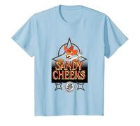Spongebob Squarepants Sandy Cheeks Howdy T-Shirt, Youth, Baby Blue, Large