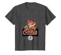 Spongebob Squarepants Sandy Cheeks Howdy T-Shirt, Youth, Dark Heather Grey, 3T