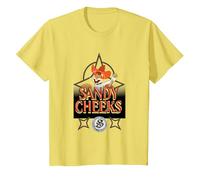 Spongebob Squarepants Sandy Cheeks Howdy T-Shirt, Youth, Lemon Yellow, 3T