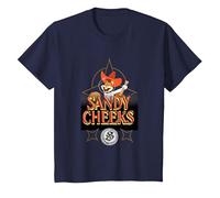 Spongebob Squarepants Sandy Cheeks Howdy T-Shirt, Youth, Navy Blue, 3T