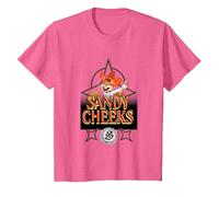Spongebob Squarepants Sandy Cheeks Howdy T-Shirt, Youth, Pink Heather, X-Small